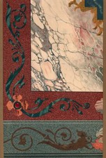Décoration Mosaïque de Marbre - Lithographie manuel de peintures XIXème