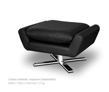 Pratique Cuir Fußhocker Avec