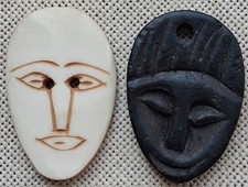 Boutons anciens céramique  de