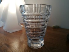 Daum Nancy France. Vase Cristal Taillé Art Déco. Années 1950.