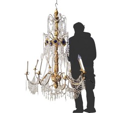 Lustre Génois H135cm, En Bois