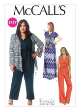 7135  PATRON  McCALL'S  3 CREATIONS  ROBE VESTE COMBINAISON   TAILLE 36 AU 44