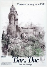 Affiche chemin de fer Est -