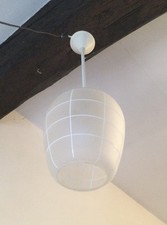 LUSTRE SUSPENSION EN VERRE  ANNEES 60 50 DESIGN VINTAGE 1950