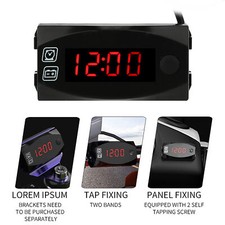 Voltmètre Moto Rouge