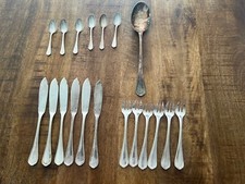 19 Couverts à gâteaux CHRISTOFLE modèle SPATOURS métal argenté table Fourchette