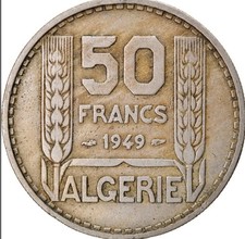 Monnaie Algérie 50 Francs