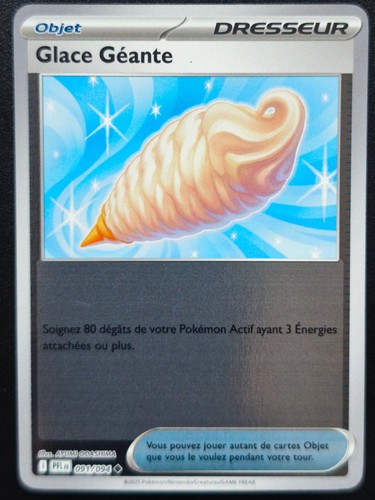 Carte pokémon glace - carte, géante