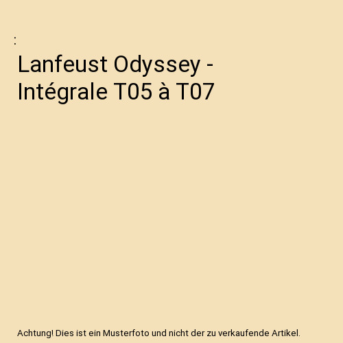 Lanfeust odyssey intégrale - lanfeust,