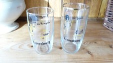 Verres à bière Kronenbourg vintage série des pays