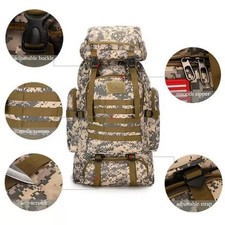 Sac à dos extensible 100L pour activités de plein air avec compatibilité Moll