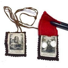 Scapulaire Sacré coeur de Jésus Vierge Marie Médaille Ange Gardien Saint Joseph