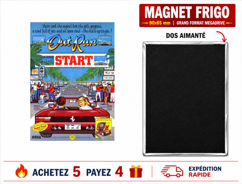 Magnet frigo out run 90x65 - magnet,