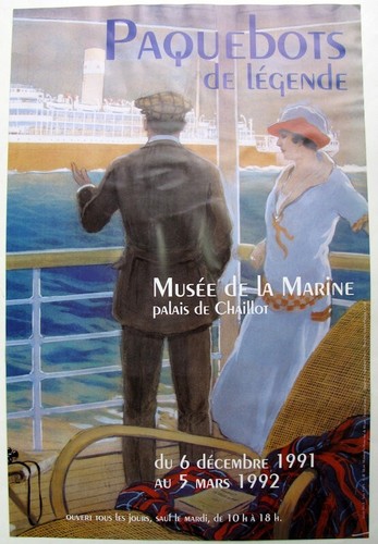 Affiche exposition paquebots - exposition,