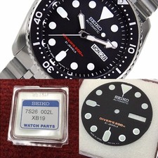 Seiko Noir Cadran Japon Fabriqué pour SKX007 7S26-0020 Diver NOS Authentique