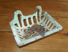 ANCIEN PORTE SAVON FONTE BLEU