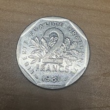 Pièce Rare De 2 Francs 1981