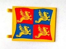 LEGO Castle 2525px5 Flag 6 x 5 with Blue and Red Dragon Pattern set 6086