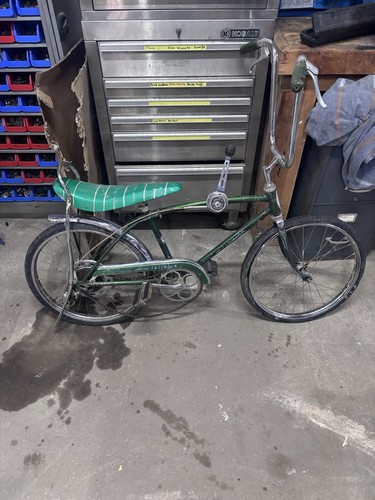 Schwinn 1971 green bicycle - green,