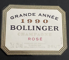 Une étiquette de champagne