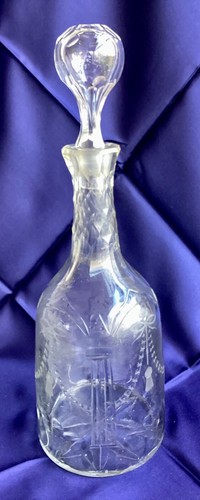 Antique baccarat engraved - baccarat,