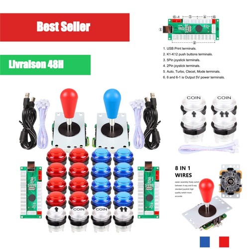 Kit arcade diy joueurs - 2,