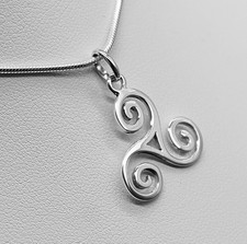 Pendentif triskèle argent 925 - triskèle,