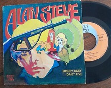 RARE French 7" ALAN STEVE Honey Baby Rock Psyche Fuzz LABEL EGG