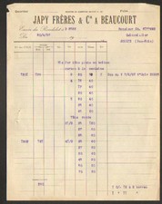 BEAUCOURT (90) USINE de POMPES & QUINCAILLERIE "JAPY Freres & Cie" en 1928