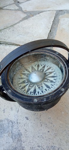 Boussole marine ancienne - marine,