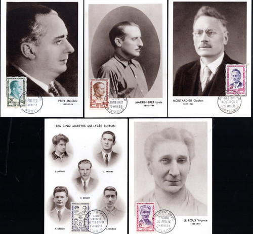 1198 fdc 5 cartes 1er - ,