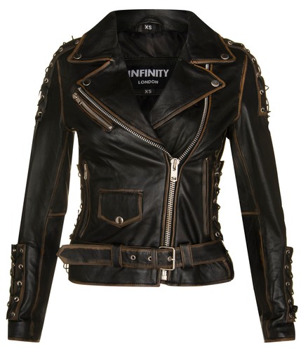 Veste cuir noir pour femme - pour,
