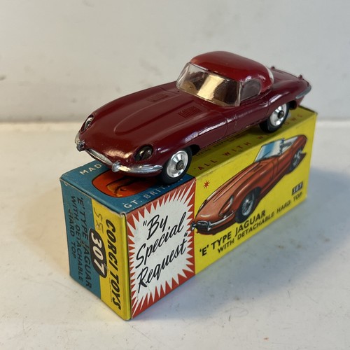 Corgi toys 307 jaguar type - jaguar, e
