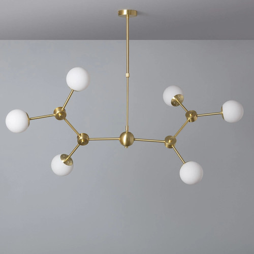Plafonnier métal verre - plafonnier,