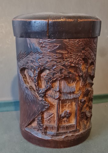 Ancien boite pot - ancien, pinceaux