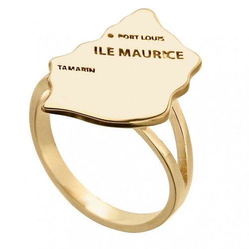 Bague carte ile maurice - ile,