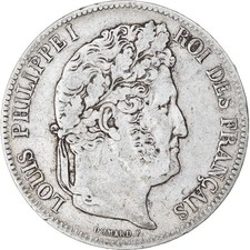 Monnaie, France, Louis-Philippe, 5 Francs, 1841, Strasbourg, TB+, Argent
