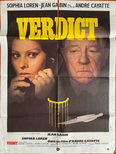 Affiche cinéma verdict sophia - affiche,