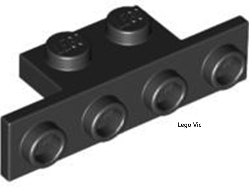 Lego 2436 bracket black - x8,