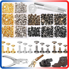 Kit 180 Rivets Cuir 4 Couleurs