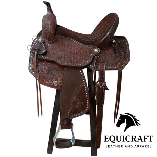 Selle western cuir - western, fait