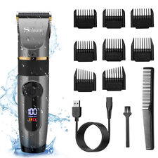 SURKER TONDEUSE CHEVEUX TONDEUSE BARBE PROFESSIONNELLE AVEC ECRAN LCD IPX6