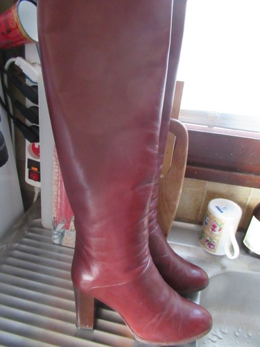 Bottes talons hauts cuir - bottes,