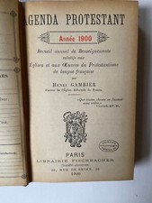 AGENDA PROTESTANT ANNEE 1900