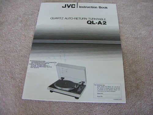 Jvc instruction book - jvc,