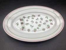 Plat ovale en faïence KG Lunéville - vintage années 60