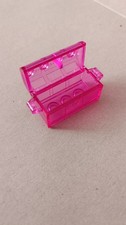 Lego petit coffre 4738 rose foncé transparent belville