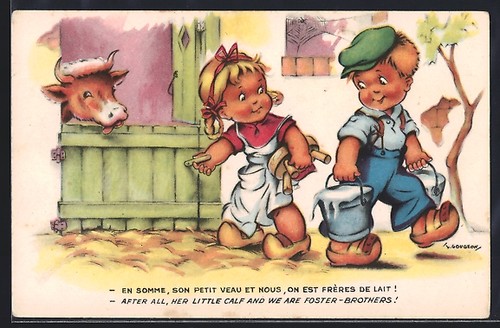 Carte postale artiste - carte,