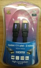 Cordon HDMI plat 2 mètres high speed 