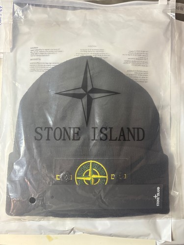Bonnet stone island noir neuf - stone,